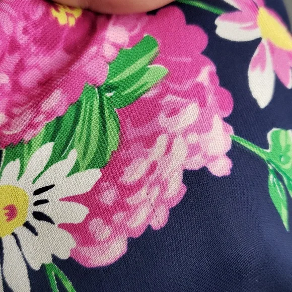 Vintage Lauren Ralph Lauren Womens Silk Floral Maxi Dress Size S Bohemian Y2K - Picture 14 of 16